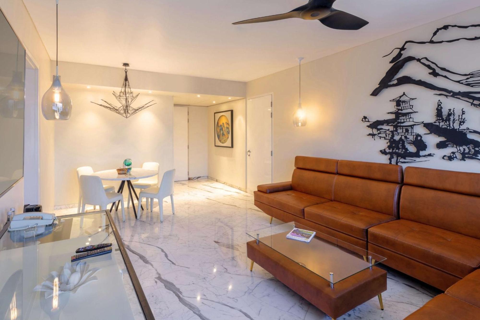 Hyatt Centric Candolim Goa Exterior foto A living room in a condominium